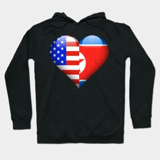 Half American Half North Korean - Gift for North Korean From North Korea Hoodie